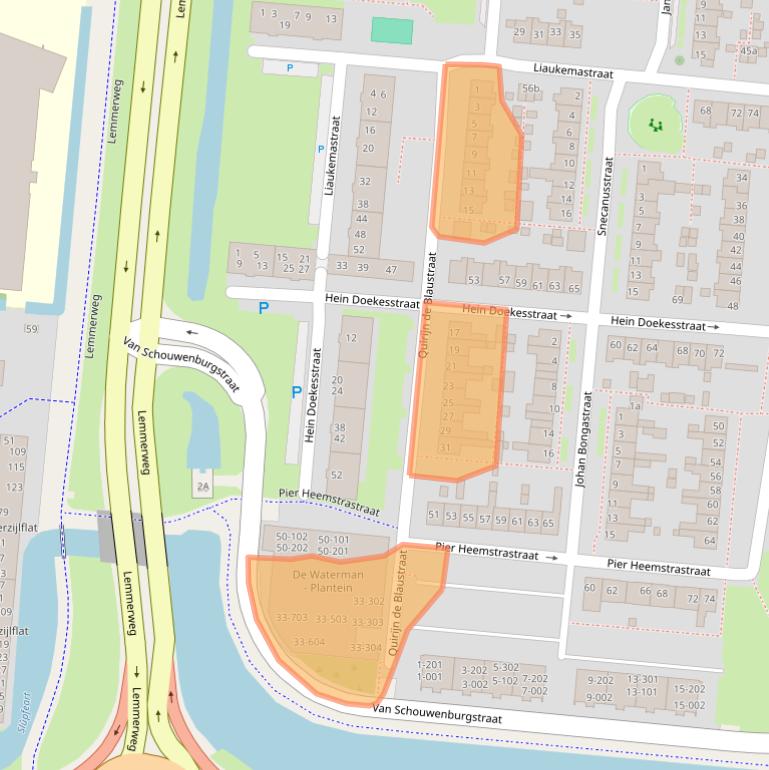 Kaart van postcodegebied 8607BR.