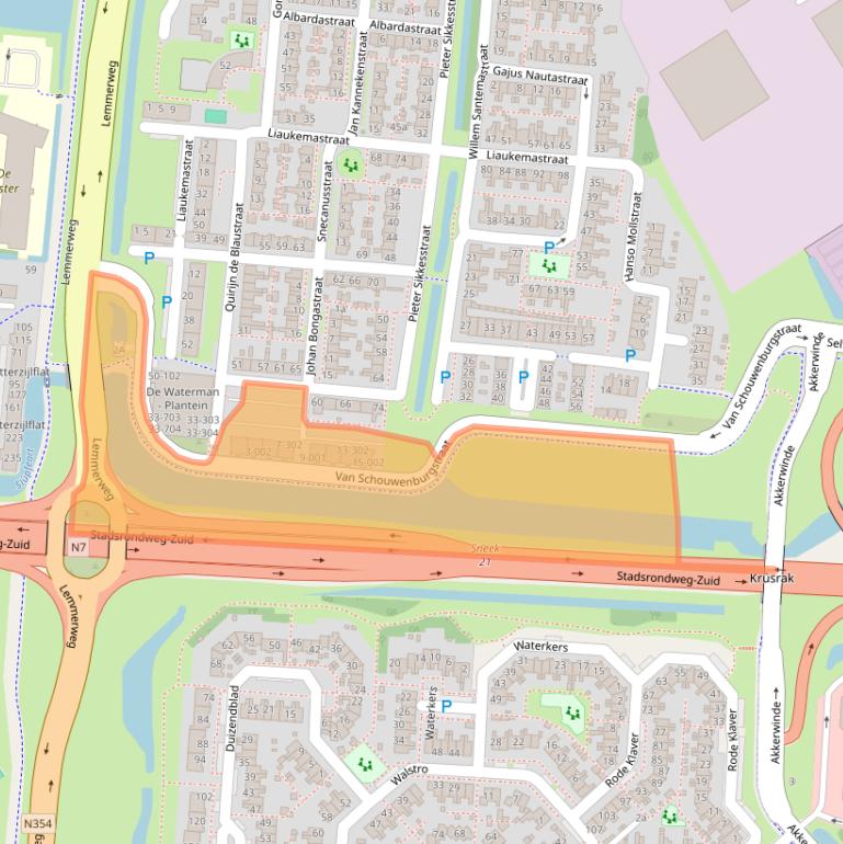 Kaart van postcodegebied 8607BX.