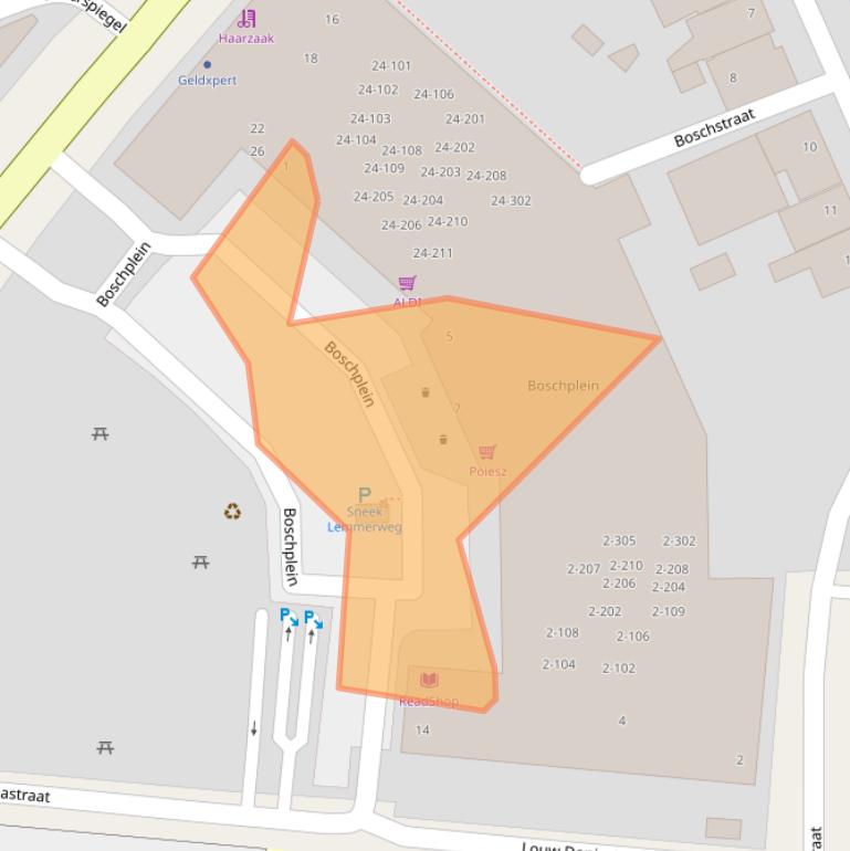 Kaart van postcodegebied 8607CD.