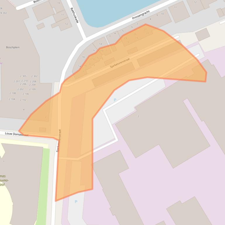 Kaart van postcodegebied 8607CS.