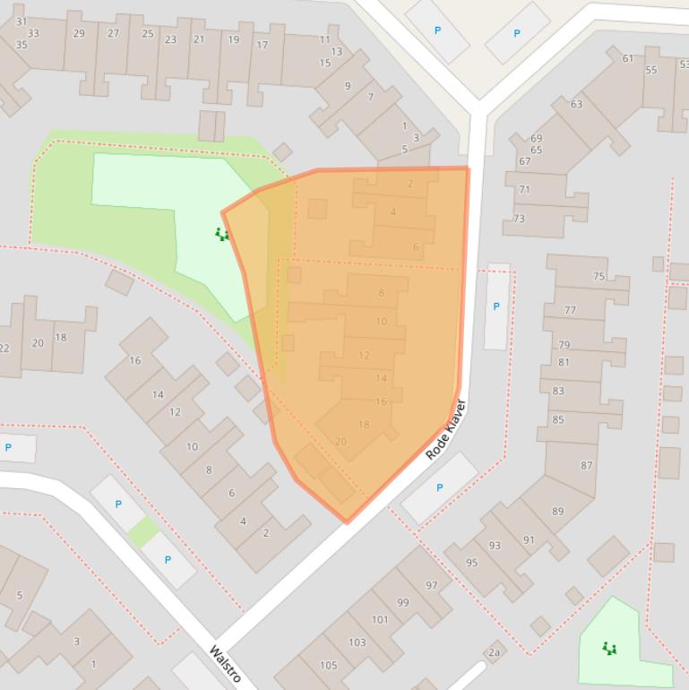 Kaart van postcodegebied 8607EG.