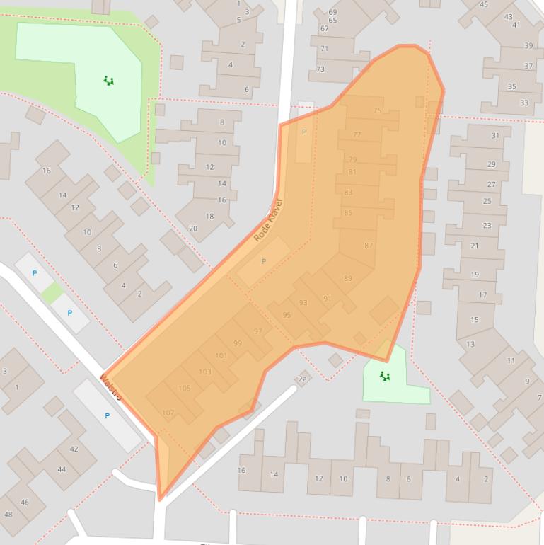 Kaart van postcodegebied 8607EK.