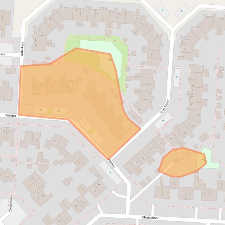 Kaart van postcodegebied 8607EL.