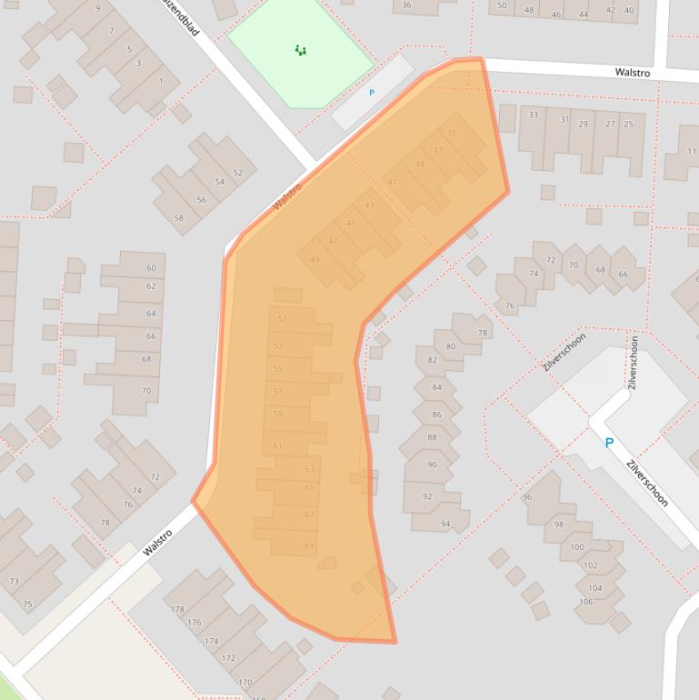 Kaart van postcodegebied 8607EP.