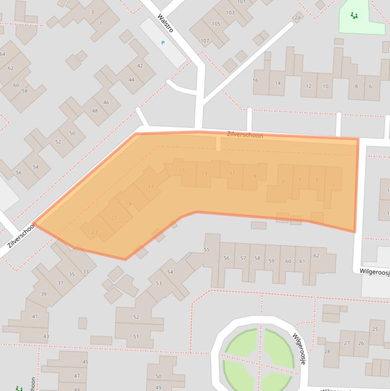 Kaart van postcodegebied 8607GG.