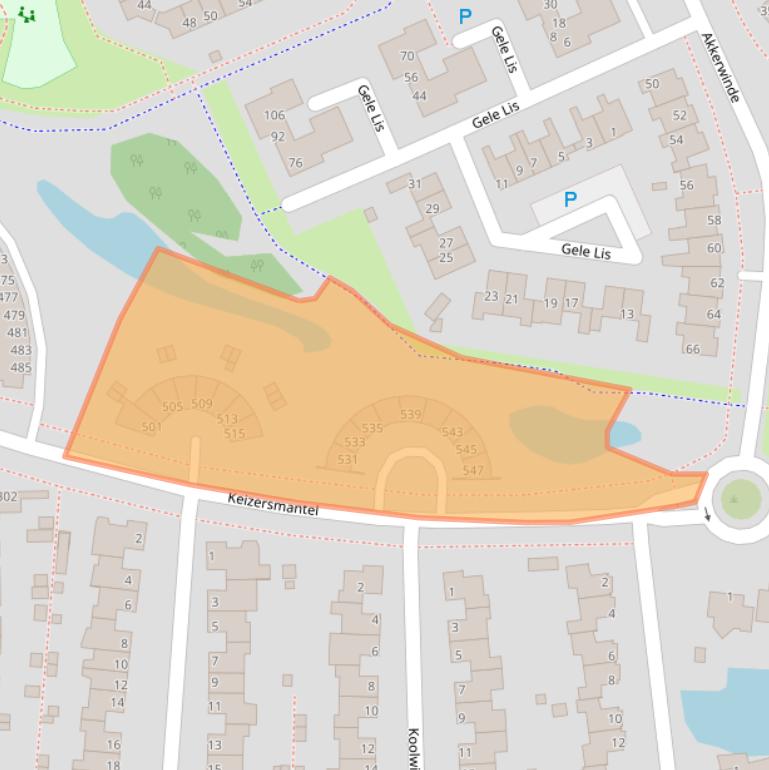 Kaart van postcodegebied 8607GL.