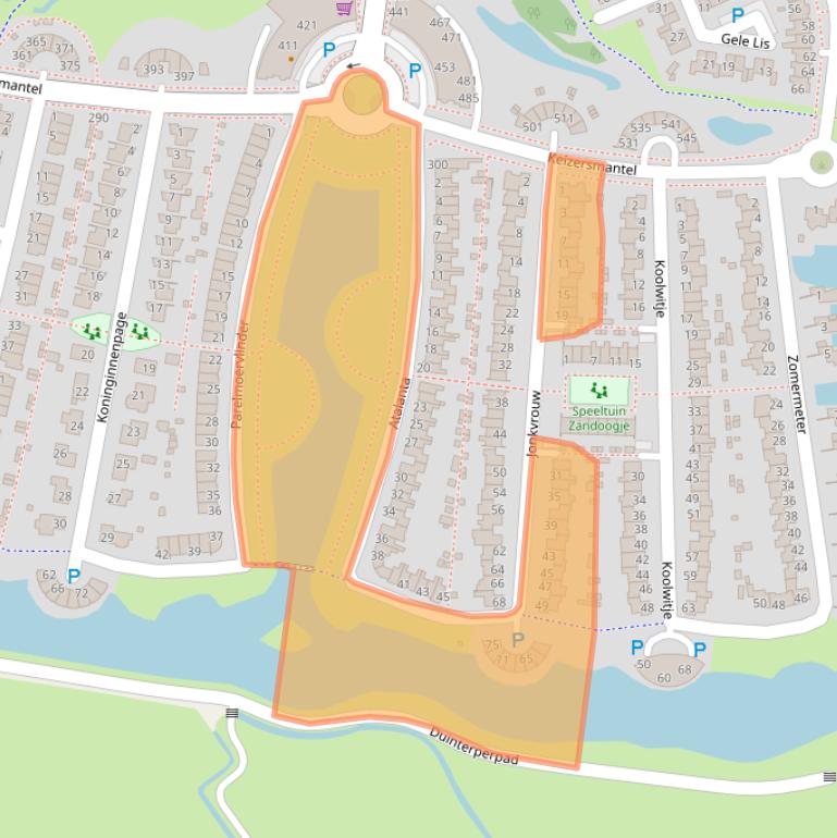 Kaart van postcodegebied 8607GR.