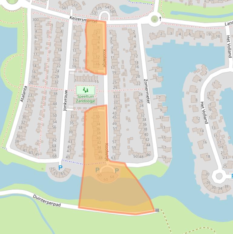 Kaart van postcodegebied 8607GW.