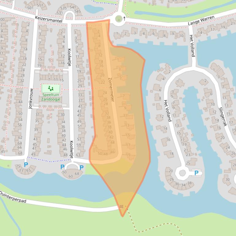 Kaart van postcodegebied 8607GX.