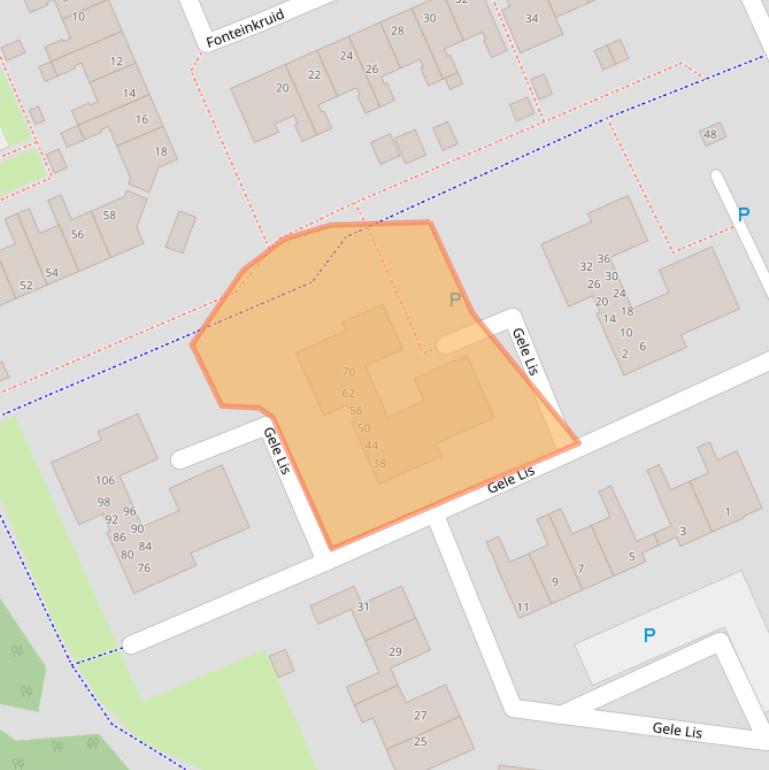 Kaart van postcodegebied 8607HB.