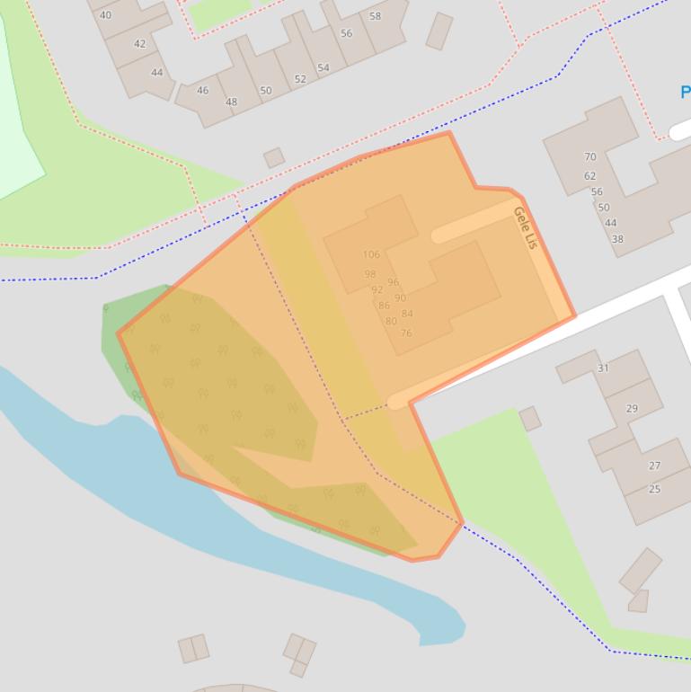 Kaart van postcodegebied 8607HC.