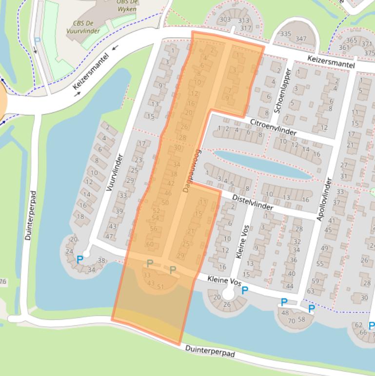 Kaart van postcodegebied 8607HN.