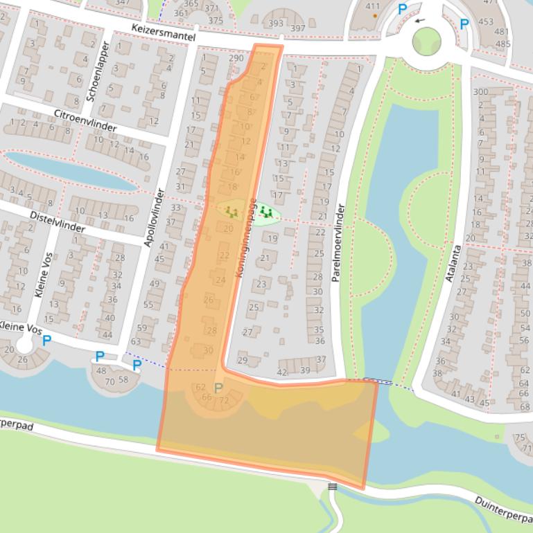 Kaart van postcodegebied 8607HP.