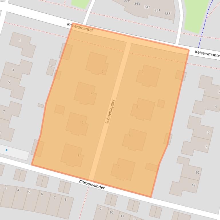 Kaart van postcodegebied 8607HR.