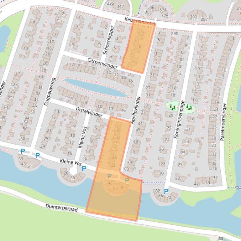 Kaart van postcodegebied 8607HV.