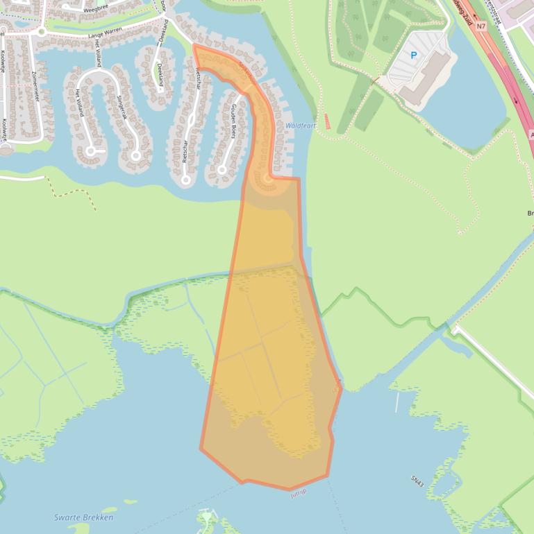 Kaart van postcodegebied 8607KC.