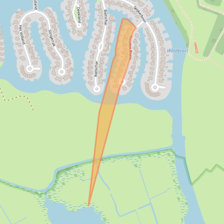 Kaart van postcodegebied 8607KE.