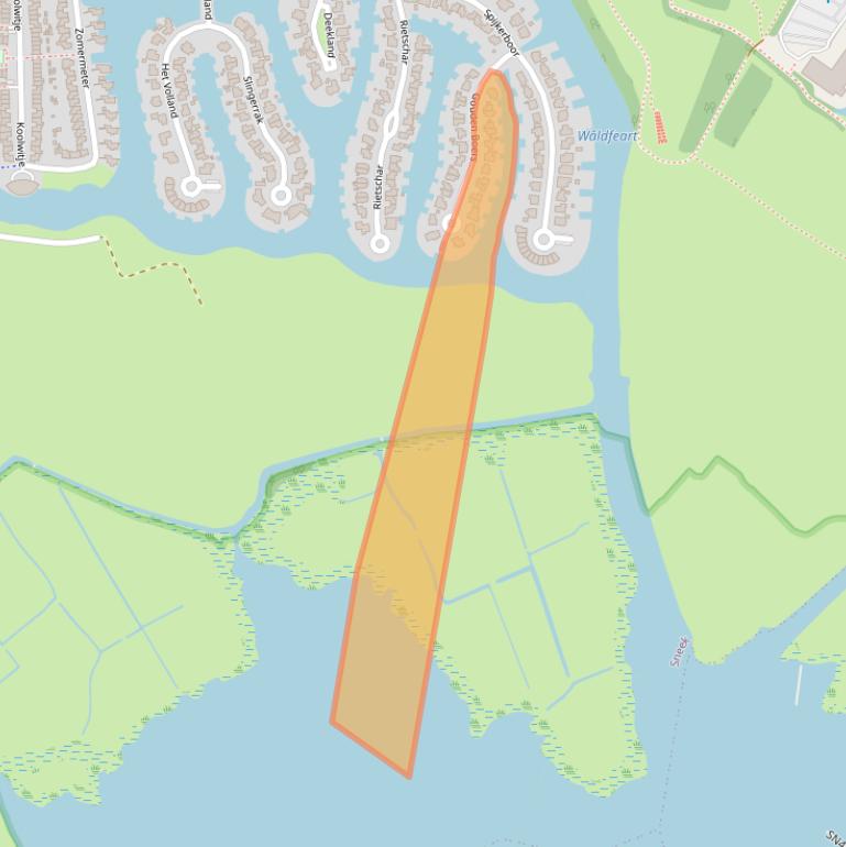 Kaart van postcodegebied 8607KG.