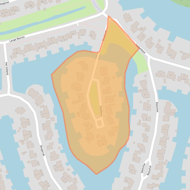 Kaart van postcodegebied 8607KK.