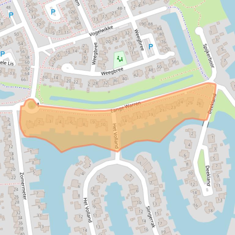 Kaart van postcodegebied 8607KL.