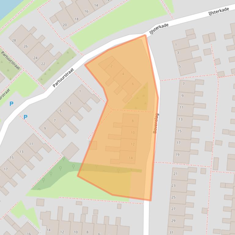 Kaart van postcodegebied 8608AM.