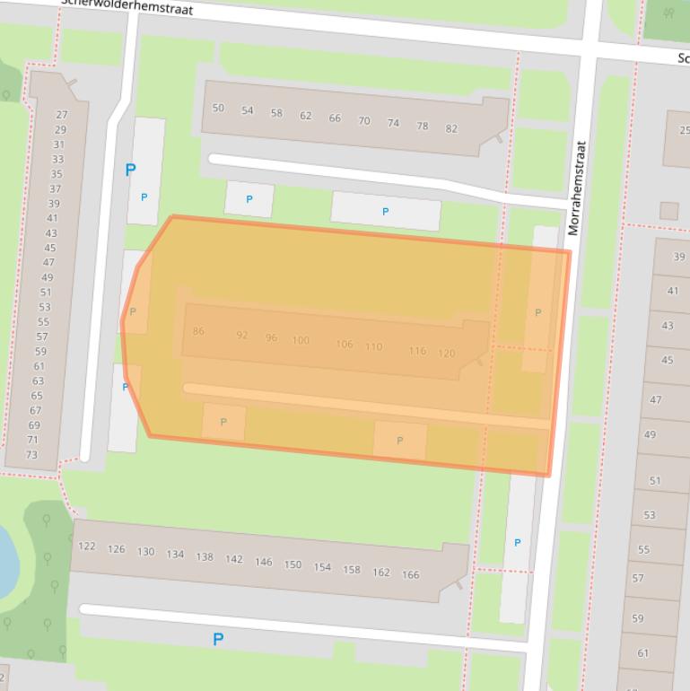 Kaart van postcodegebied 8608BR.