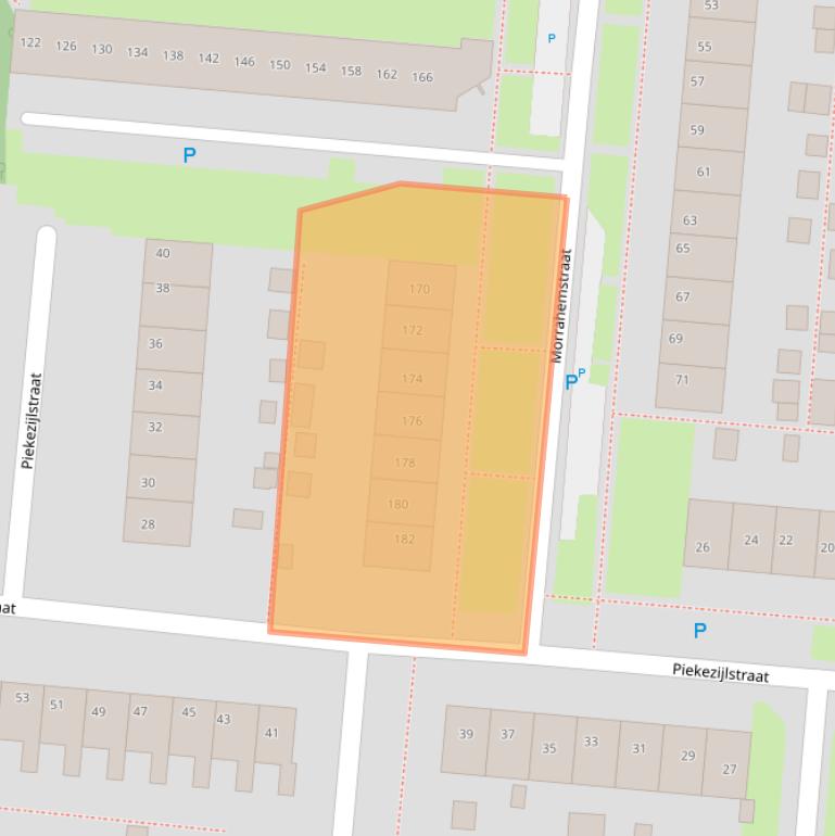Kaart van postcodegebied 8608BT.