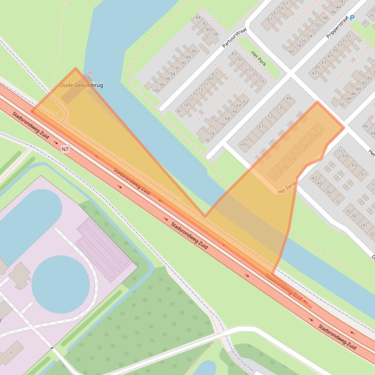 Kaart van postcodegebied 8608BW.