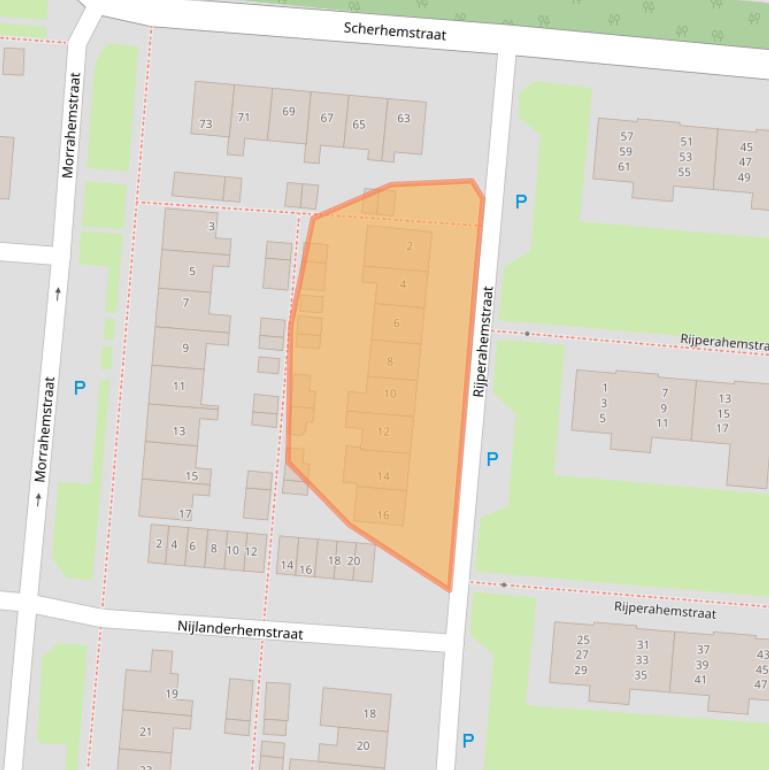 Kaart van postcodegebied 8608CB.