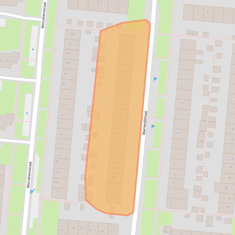 Kaart van postcodegebied 8608CK.