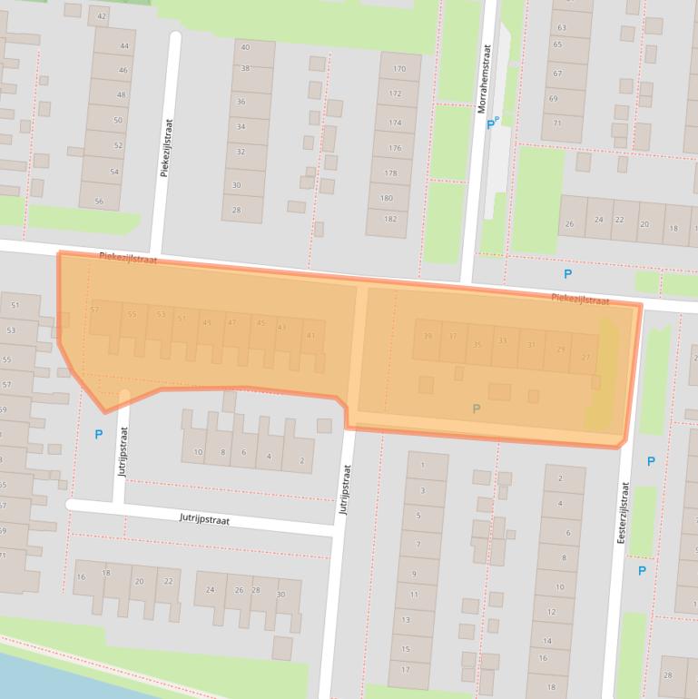 Kaart van postcodegebied 8608CN.
