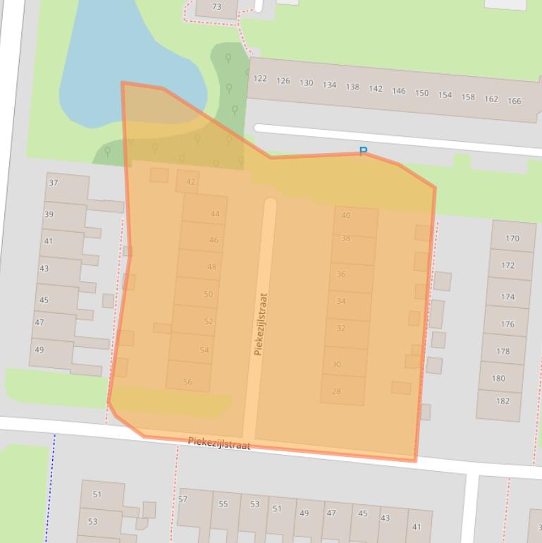 Kaart van postcodegebied 8608CR.