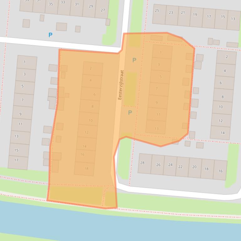 Kaart van postcodegebied 8608CV.