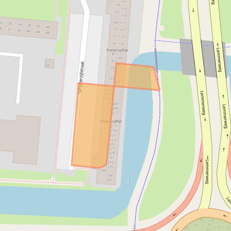 Kaart van postcodegebied 8608EK.