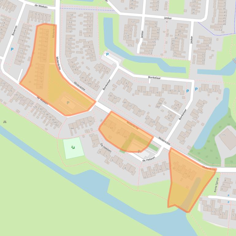 Kaart van postcodegebied 8608XH.