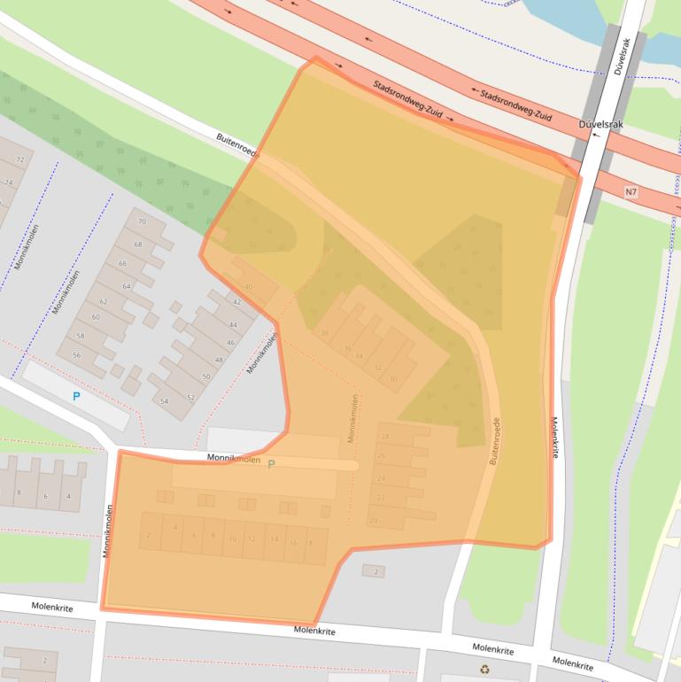 Kaart van postcodegebied 8608XR.