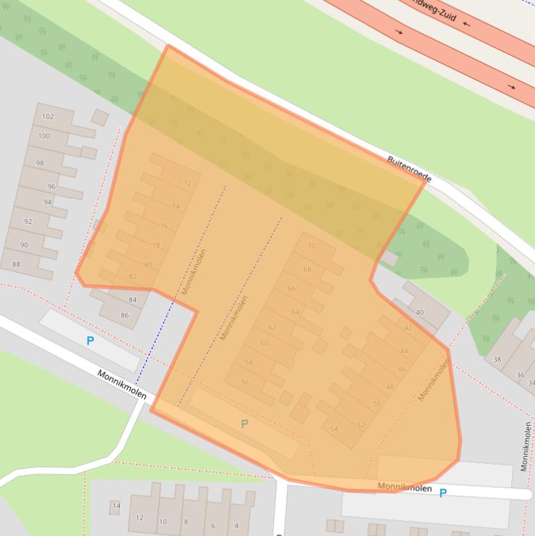 Kaart van postcodegebied 8608XS.