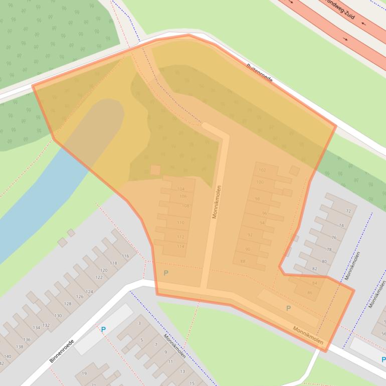 Kaart van postcodegebied 8608XT.