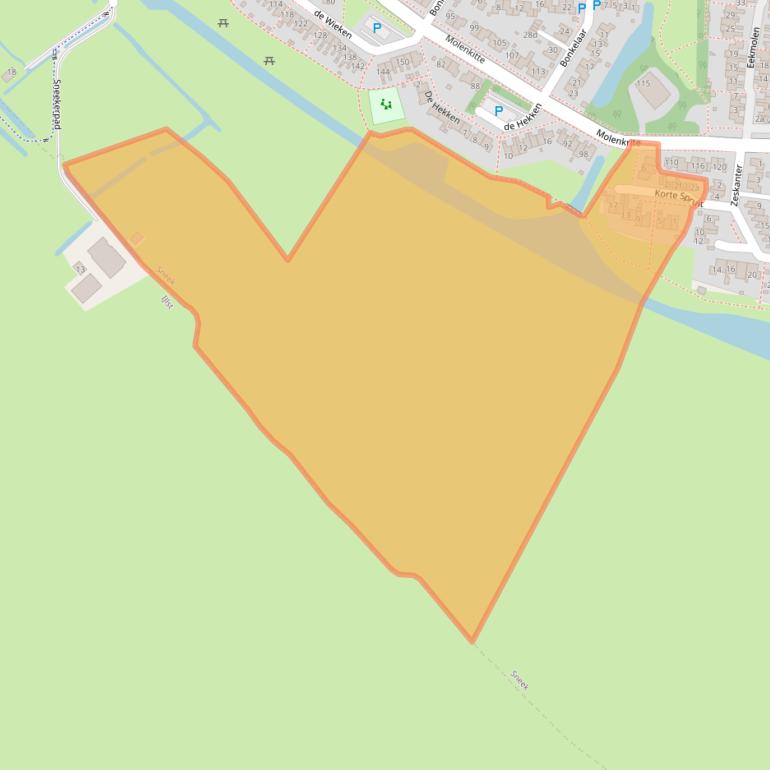 Kaart van postcodegebied 8608ZK.