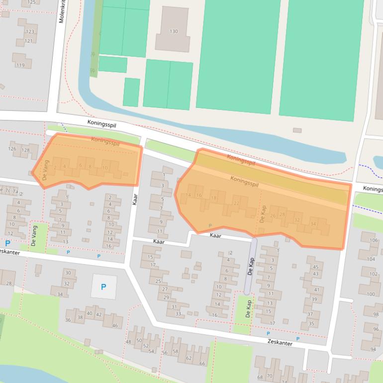 Kaart van postcodegebied 8608ZL.