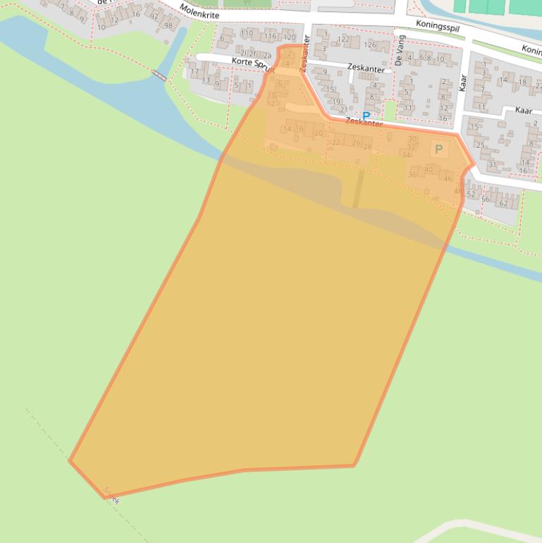 Kaart van postcodegebied 8608ZM.