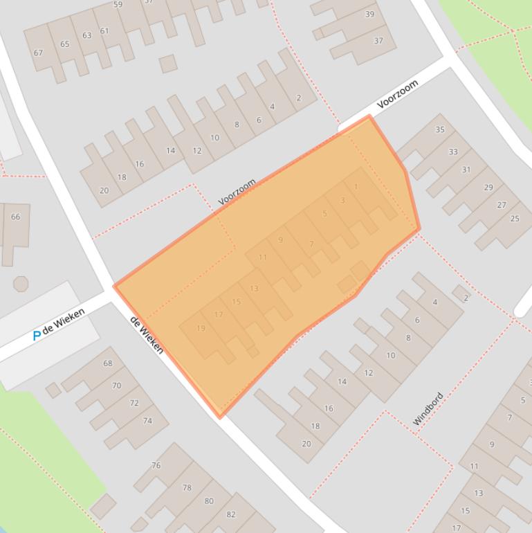 Kaart van postcodegebied 8608ZT.