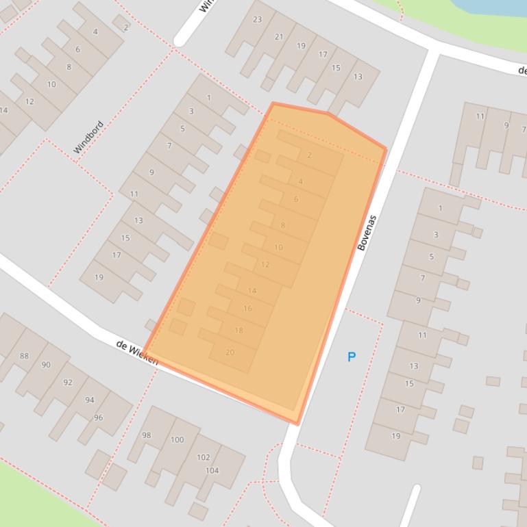 Kaart van postcodegebied 8608ZZ.