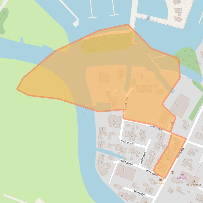 Kaart van postcodegebied 8611JN.