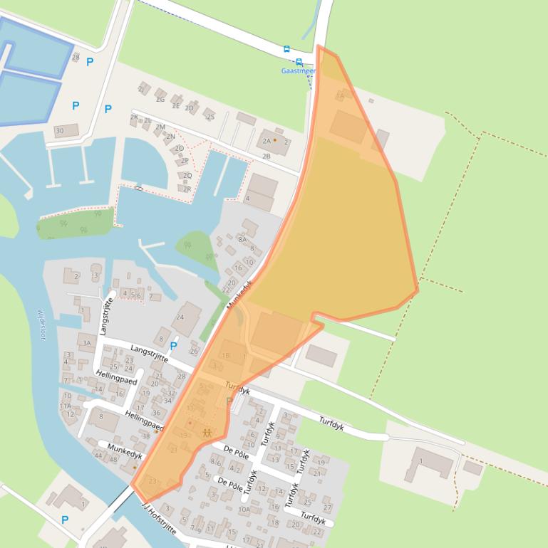 Kaart van postcodegebied 8611JP.