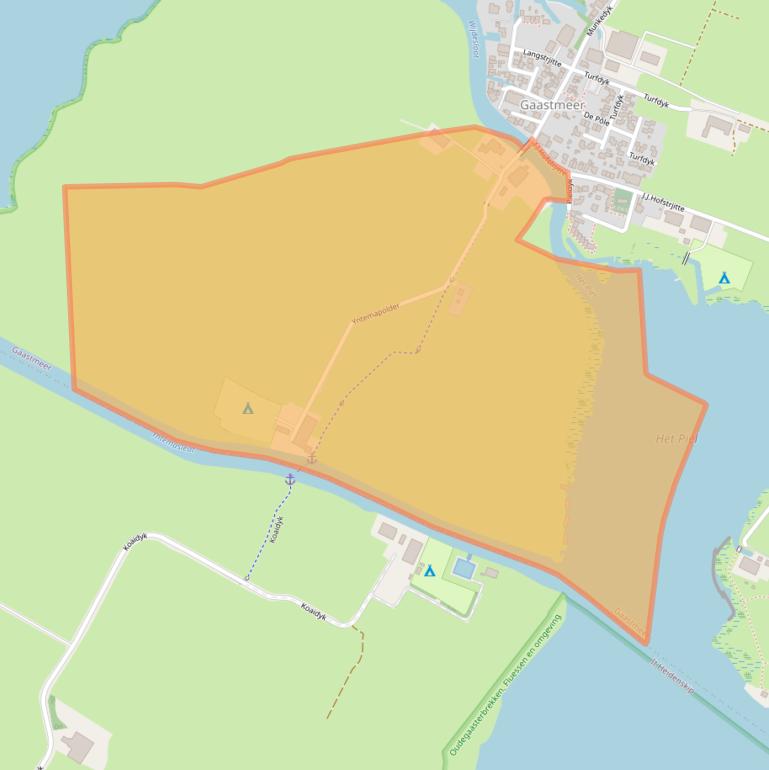 Kaart van postcodegebied 8611JS.