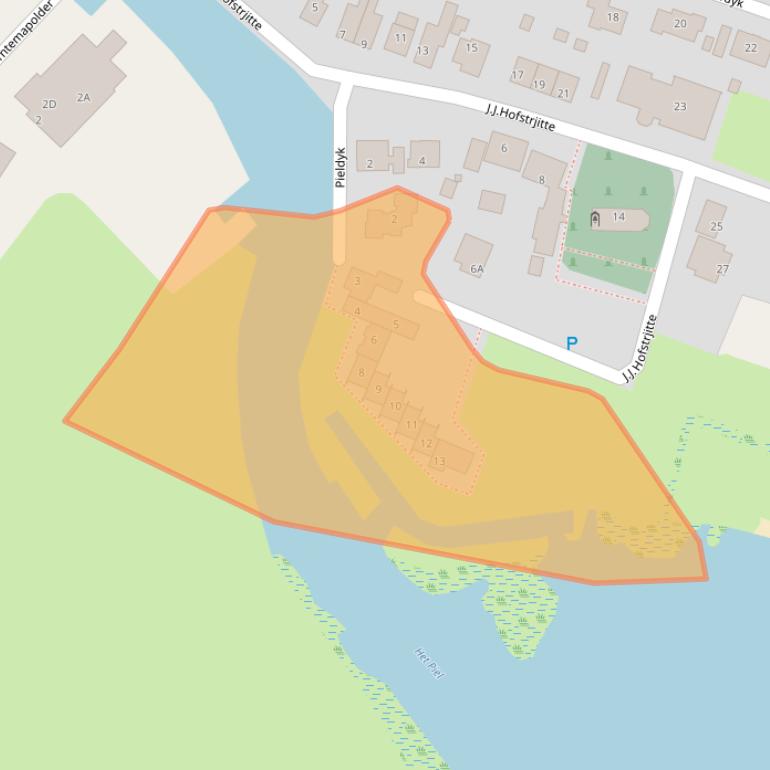 Kaart van postcodegebied 8611JV.