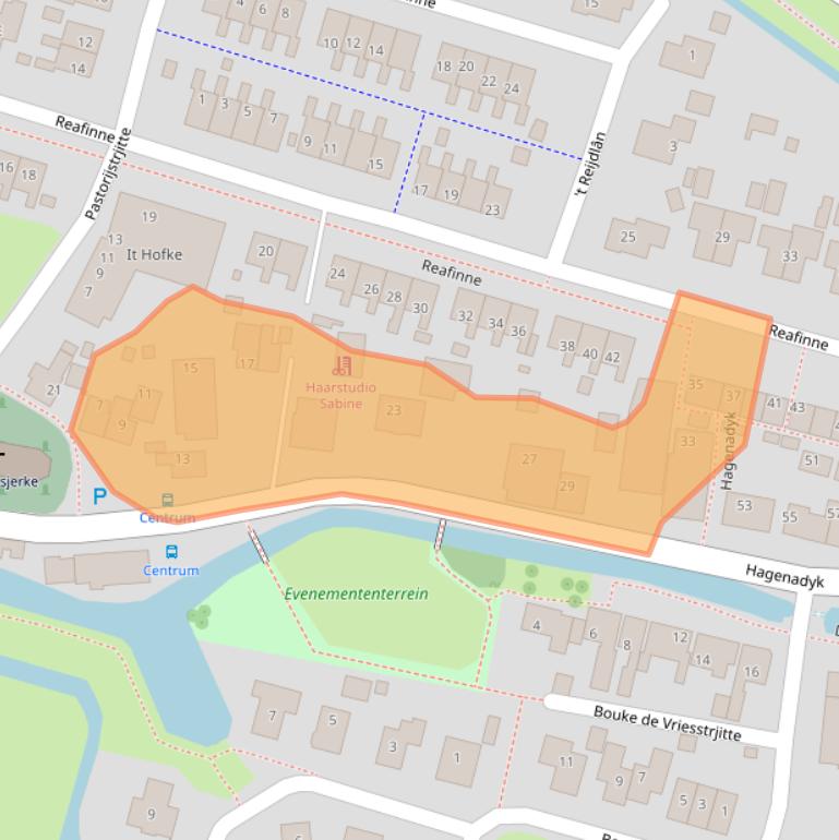 Kaart van postcodegebied 8614AC.