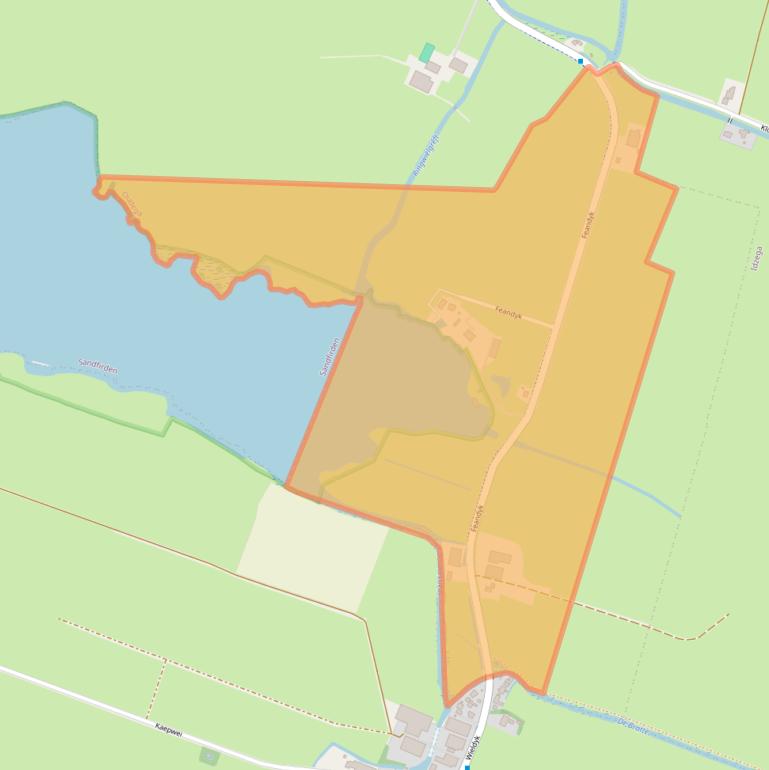 Kaart van postcodegebied 8614JG.