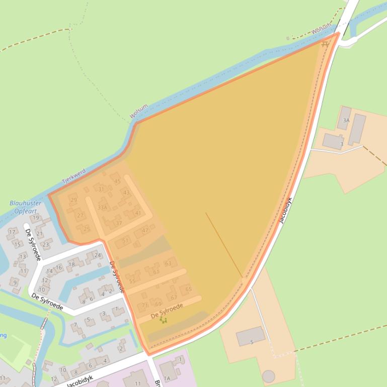 Kaart van postcodegebied 8615LB.